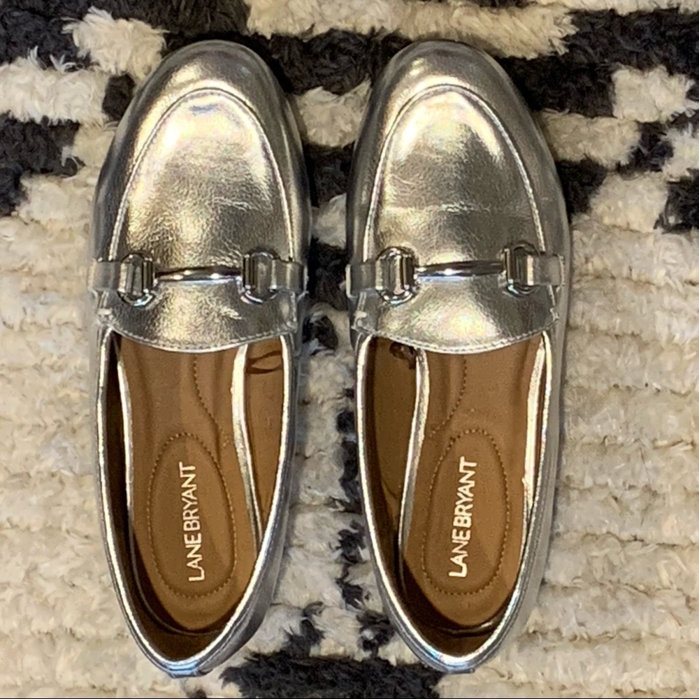 Silver Metallic Horsebit Loafers - Wide width!